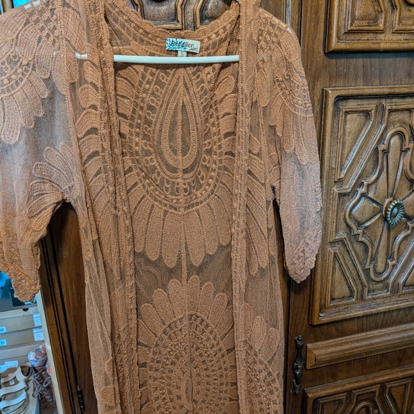 Rebellion Tops - Lace beach cover up/ duster